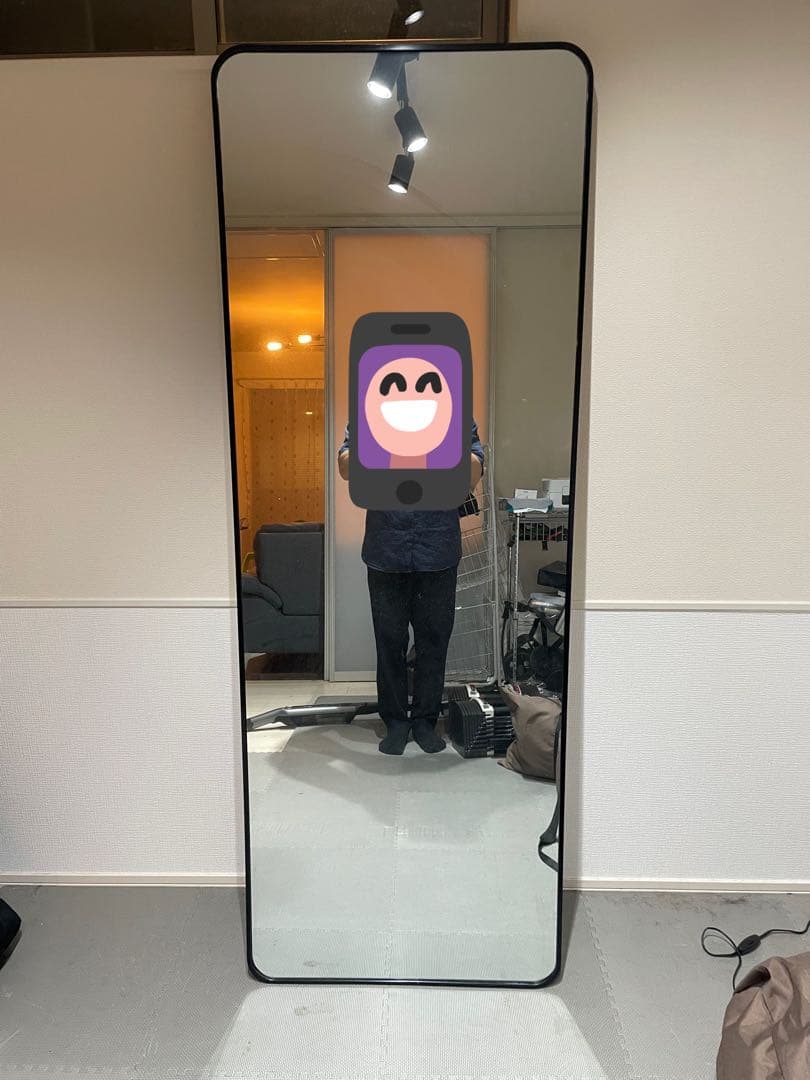 大型スタンドミラー シンプルデザイン
