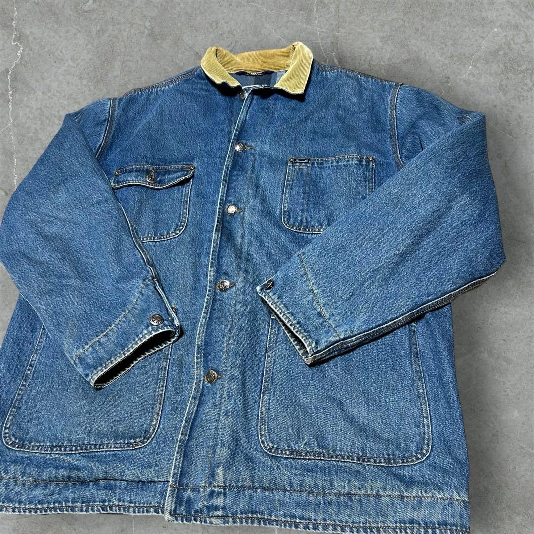 FAÇONNABLE JEAN'S 90s チェック柄 裏地 カバーオール XL