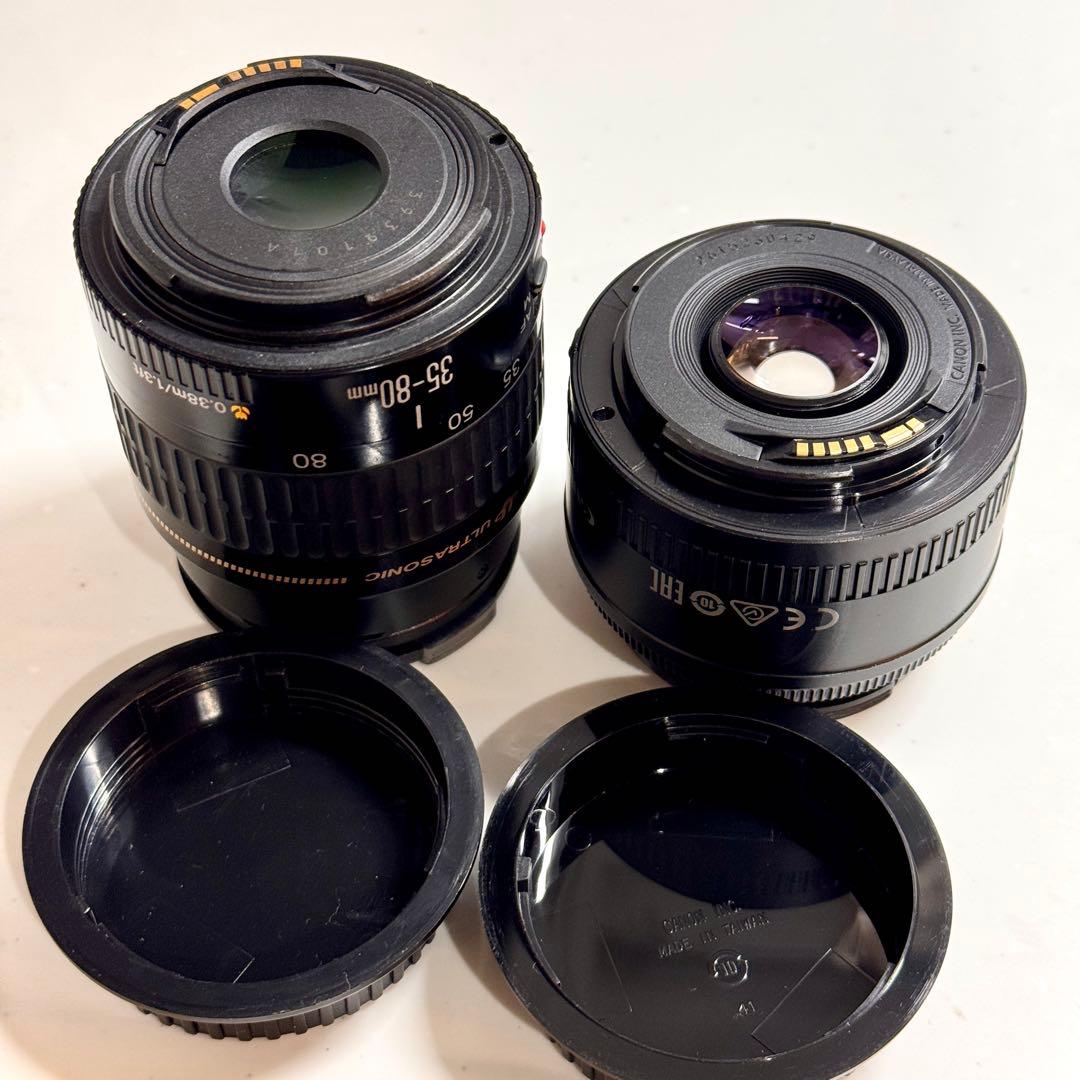 Canon EF単焦点・ズームレンズ2本セット35-80mm+50mm