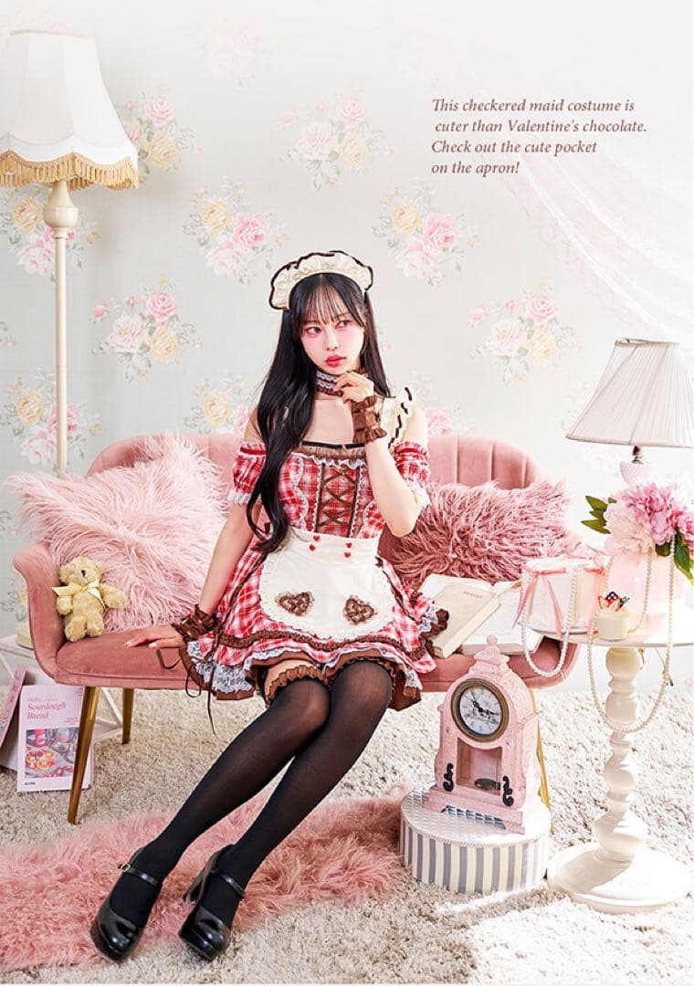 チョコレートチャンクチェックメイド　Malymoon/マリームーン