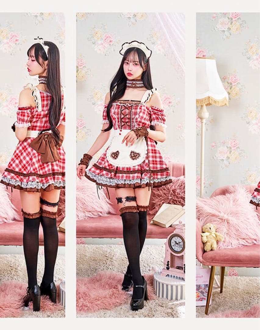 チョコレートチャンクチェックメイド　Malymoon/マリームーン