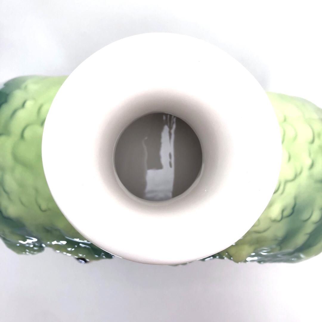 【大型・美品・箱付き】フランツ／親子のモンキー フラワーベース