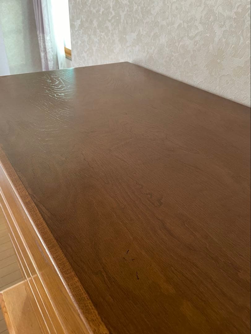 ナチュラルウッド 5段チェスト