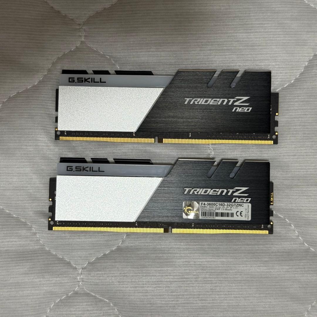 メモリー G.SKILL TRIDENT Z NEO DDR4 32GB 3600MHz