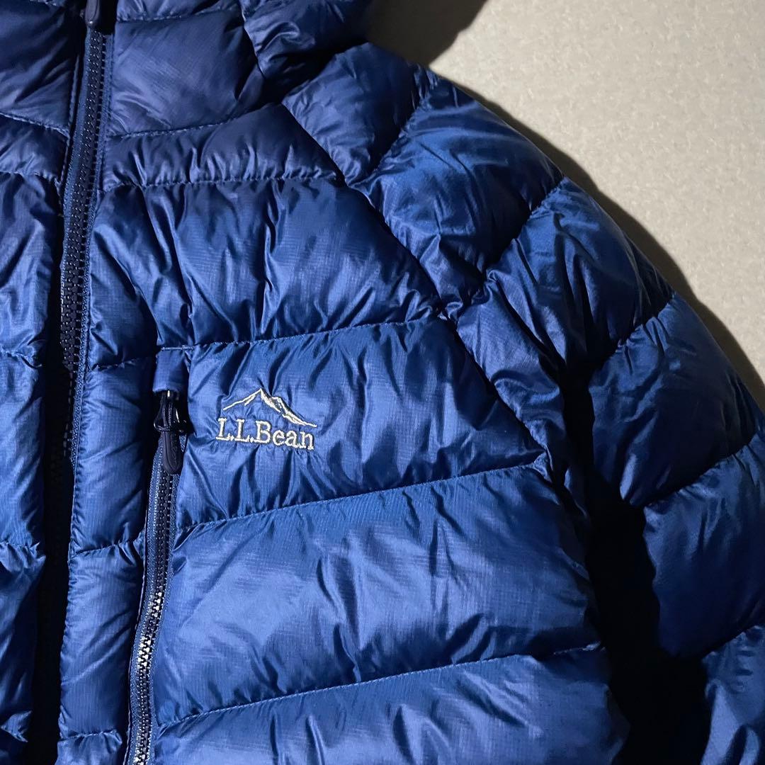 エルエルビーン　ダウンジャケット　クレイターレイク　パフダウン　ブルー　tech