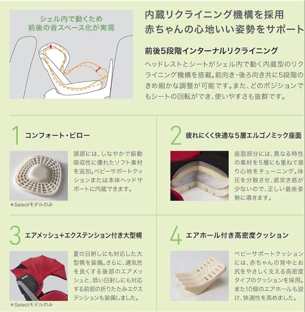 レカロ ゼロワン セレクト オニキスブラック ISOFIX チャイルドシート