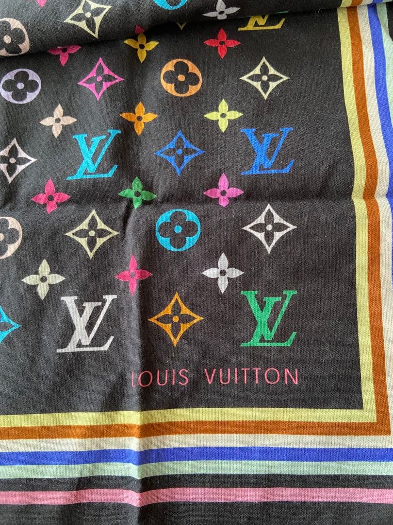 LOUIS VUITTON カラフルロゴパターン☆ブラック/マルチカラー