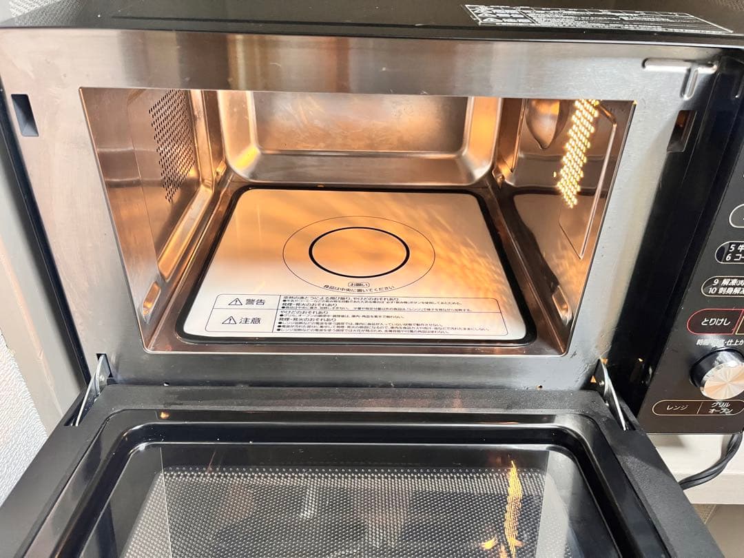 アイリスオーヤマ オーブンレンジ MO-F1805-B 2022年製動作良好