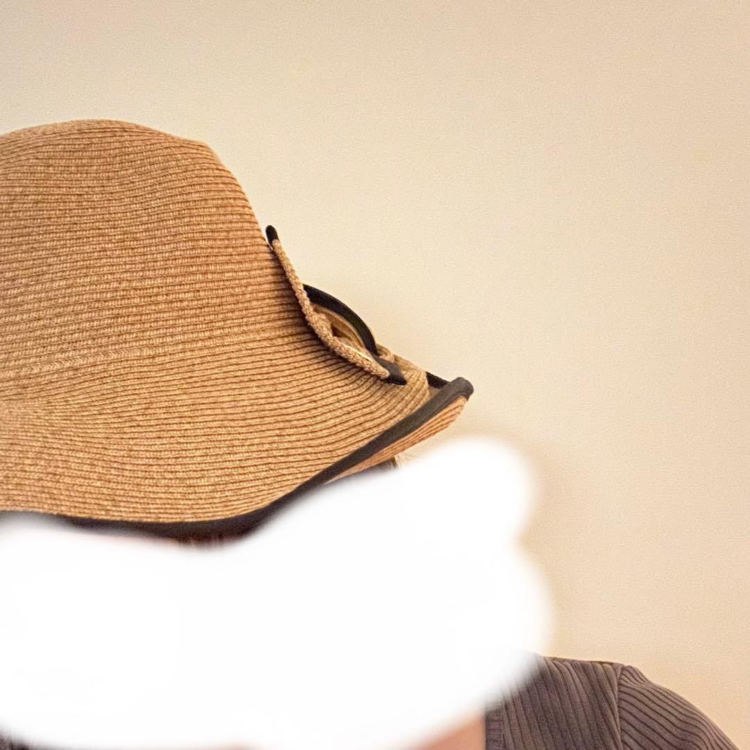 CA4LA 麦わら帽子 リボン カシラ