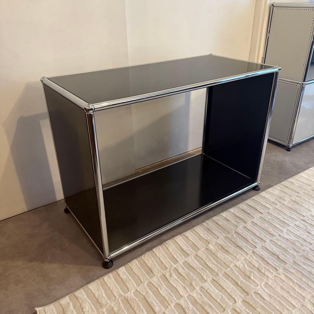 USMハラー ラック １列１段 ブラック オープンラック