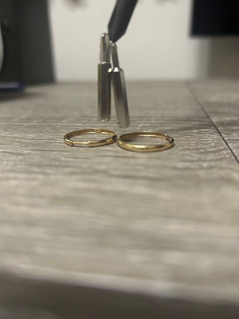 AVALANCHE 10k YG フープピアス 20mm 2個セット