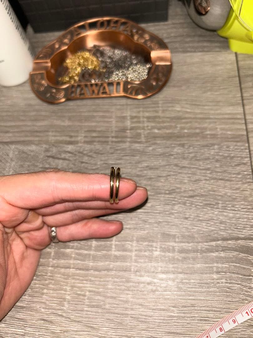 AVALANCHE 10k YG フープピアス 20mm 2個セット