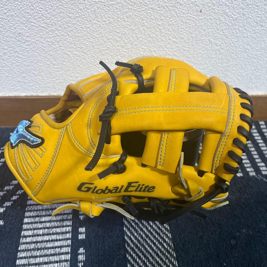 ミズノ　グローバルエリート　軟式　ダイバーシティブルー　右投げ　内野手用　訳アリ