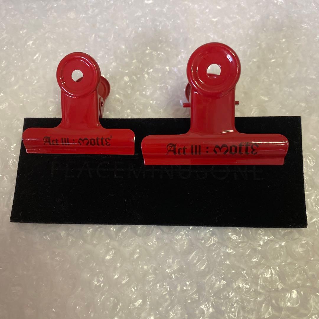 海外ツアー限定PEACEMINUSONE クリップ 赤 ジヨン gdragon