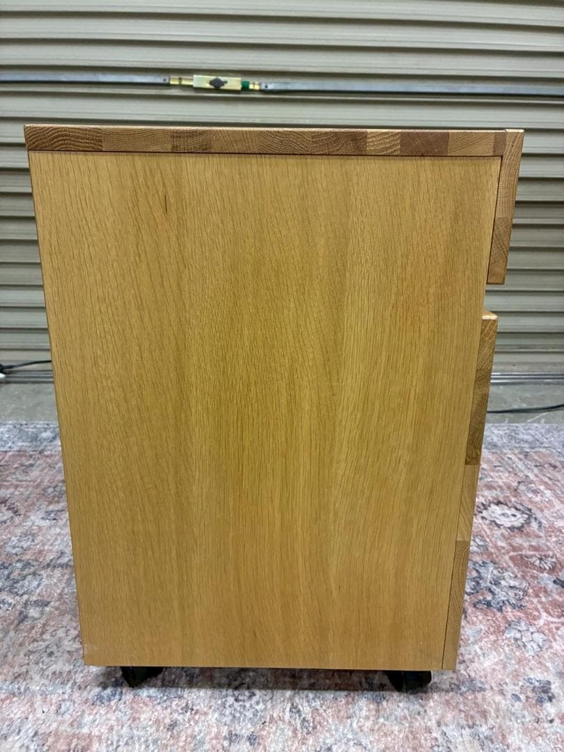廃盤品 無印良品 オーク無垢材 デスク キャビネット セット