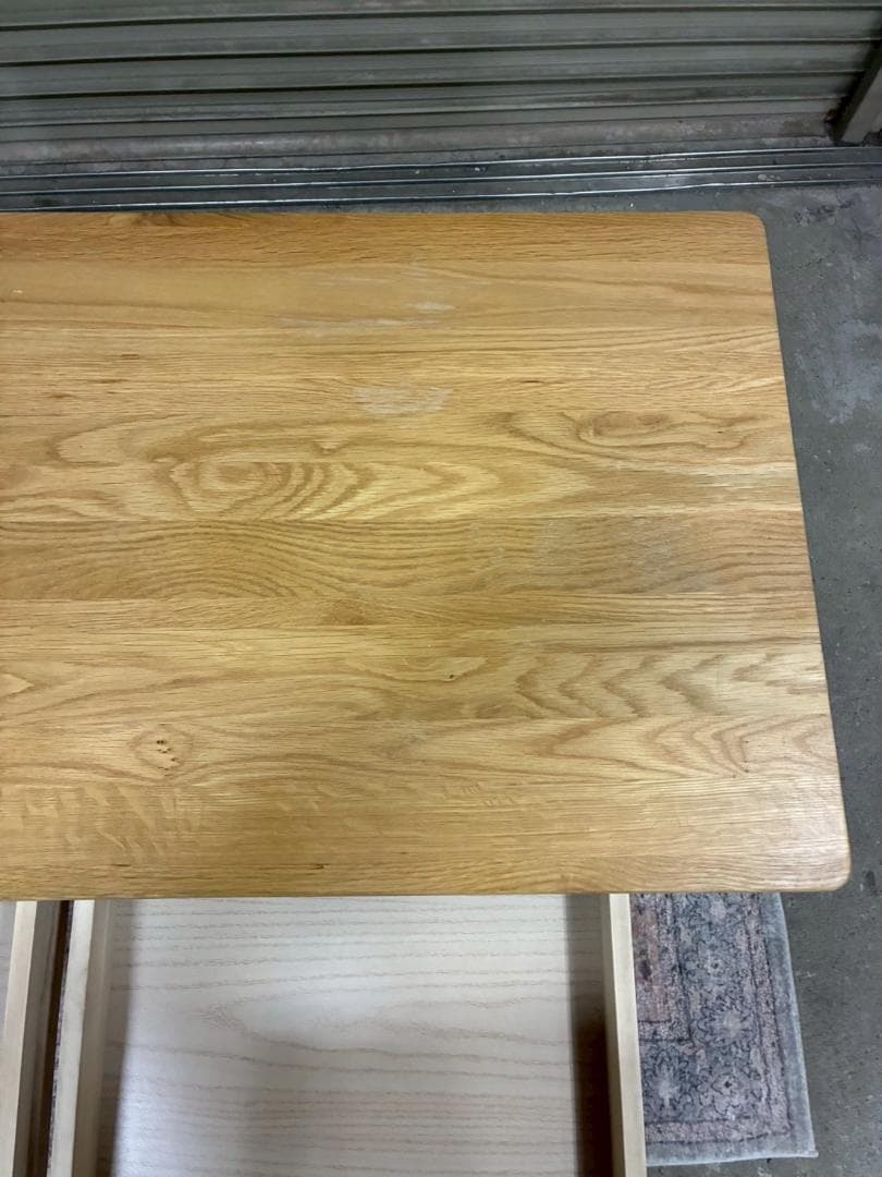 廃盤品 無印良品 オーク無垢材 デスク キャビネット セット