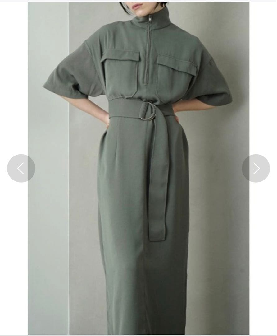 CLANE HALF ZIP MILITARY ONE PIECE クラネ