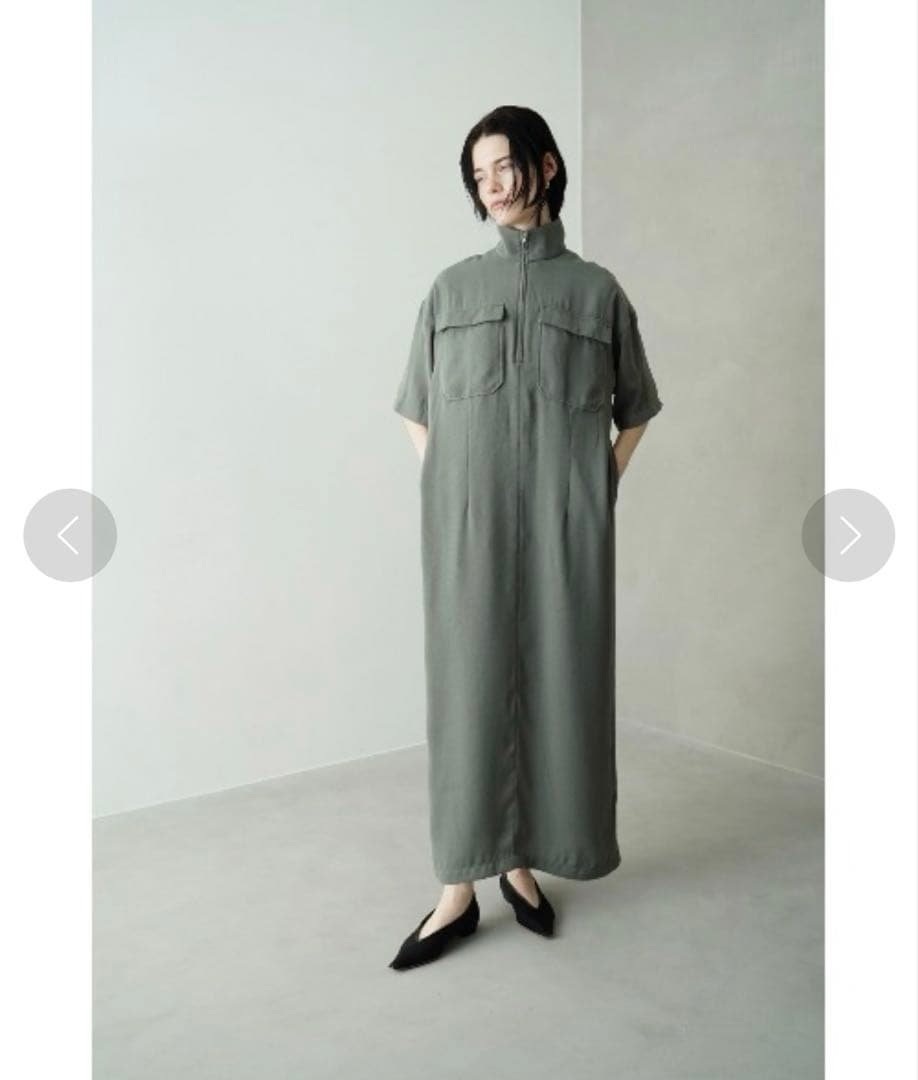 CLANE HALF ZIP MILITARY ONE PIECE クラネ