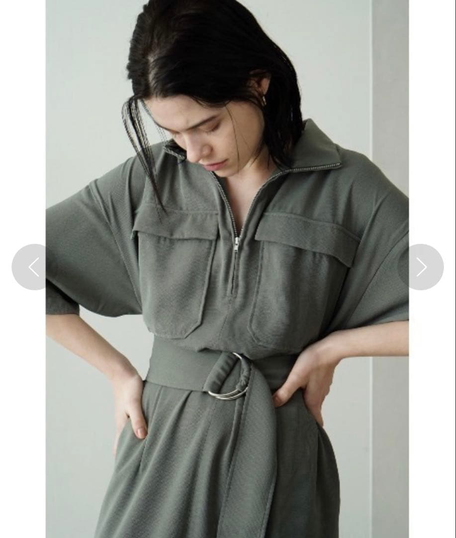 CLANE HALF ZIP MILITARY ONE PIECE クラネ