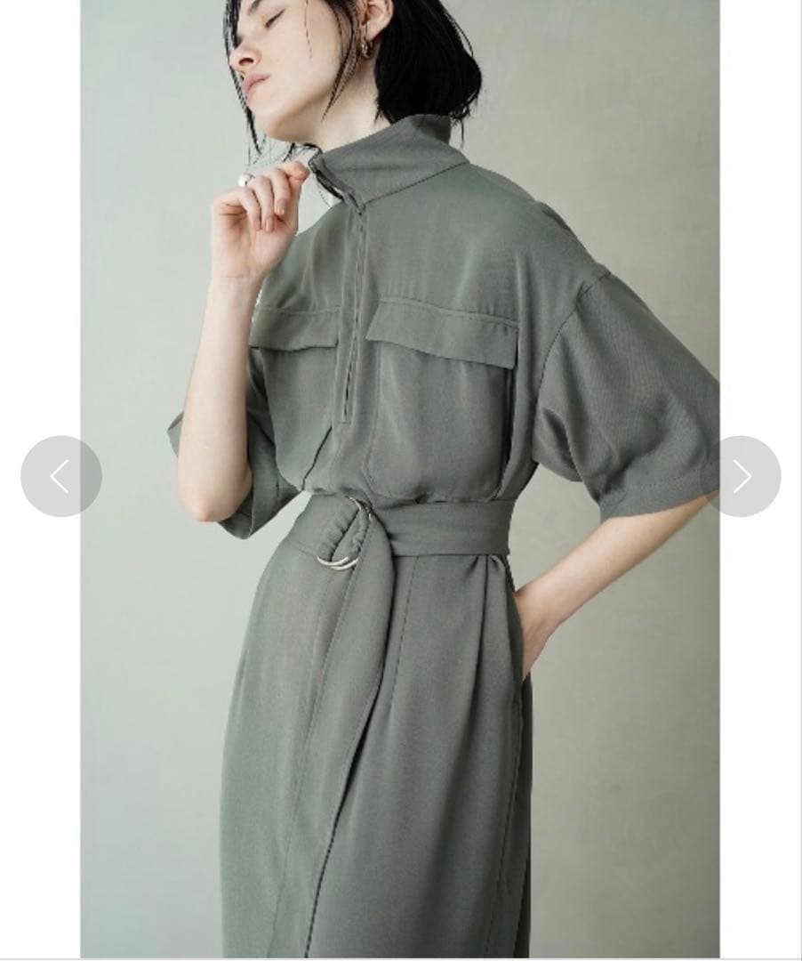 CLANE HALF ZIP MILITARY ONE PIECE クラネ