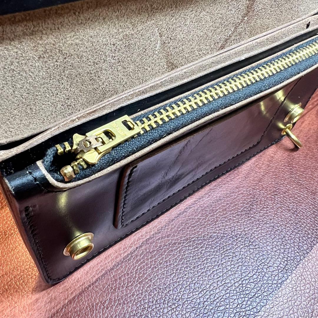 【トラッカーウォレット ロング3層】クロムエクセル ゴールド　universal