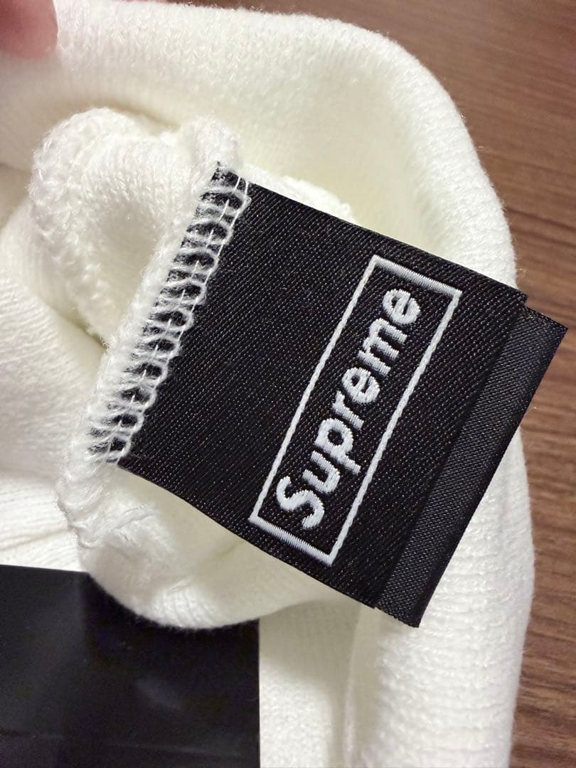 帽子 Supreme X new era box logo beanie white