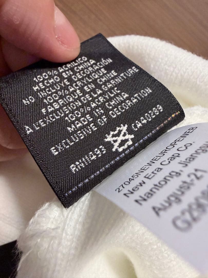 帽子 Supreme X new era box logo beanie white