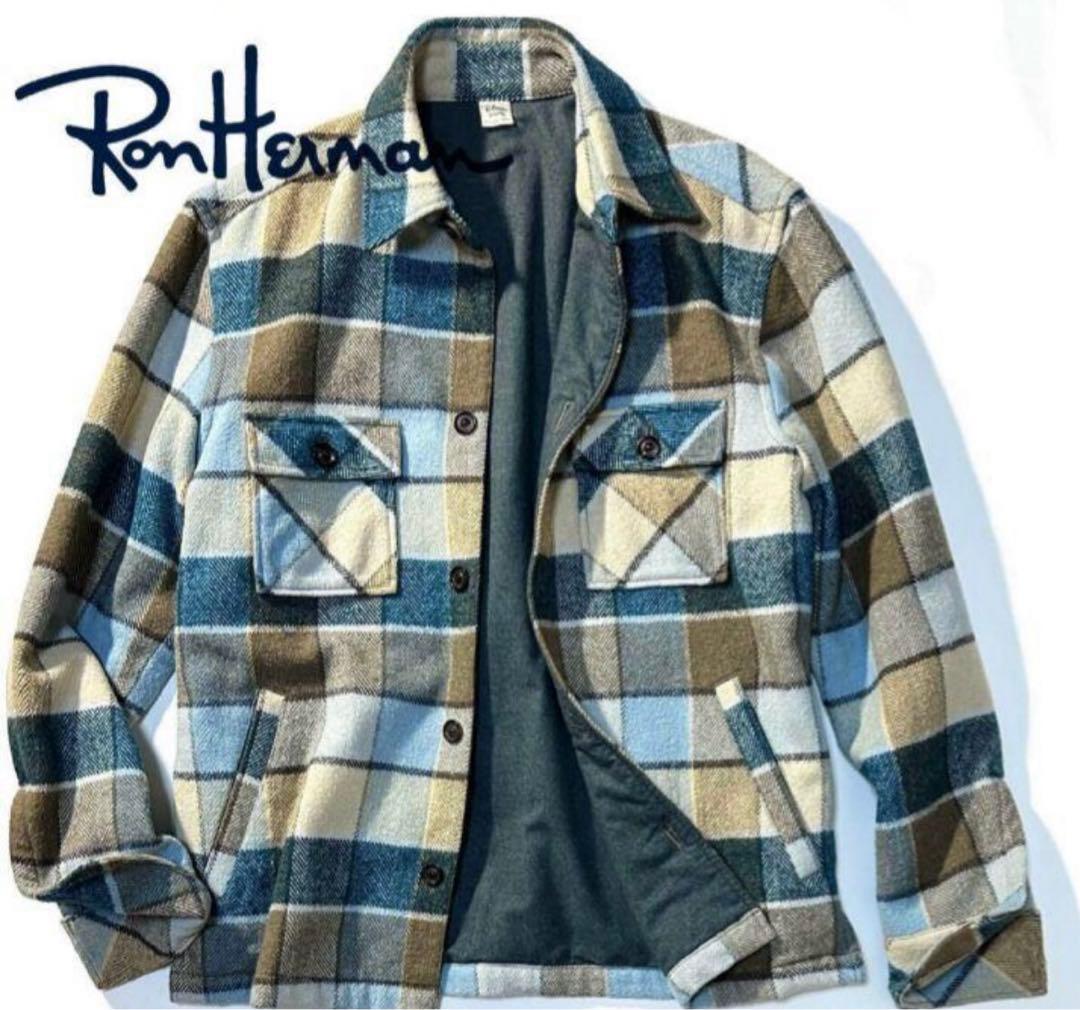 Ron Herman フランネルチェックCPOジャケット シャツ