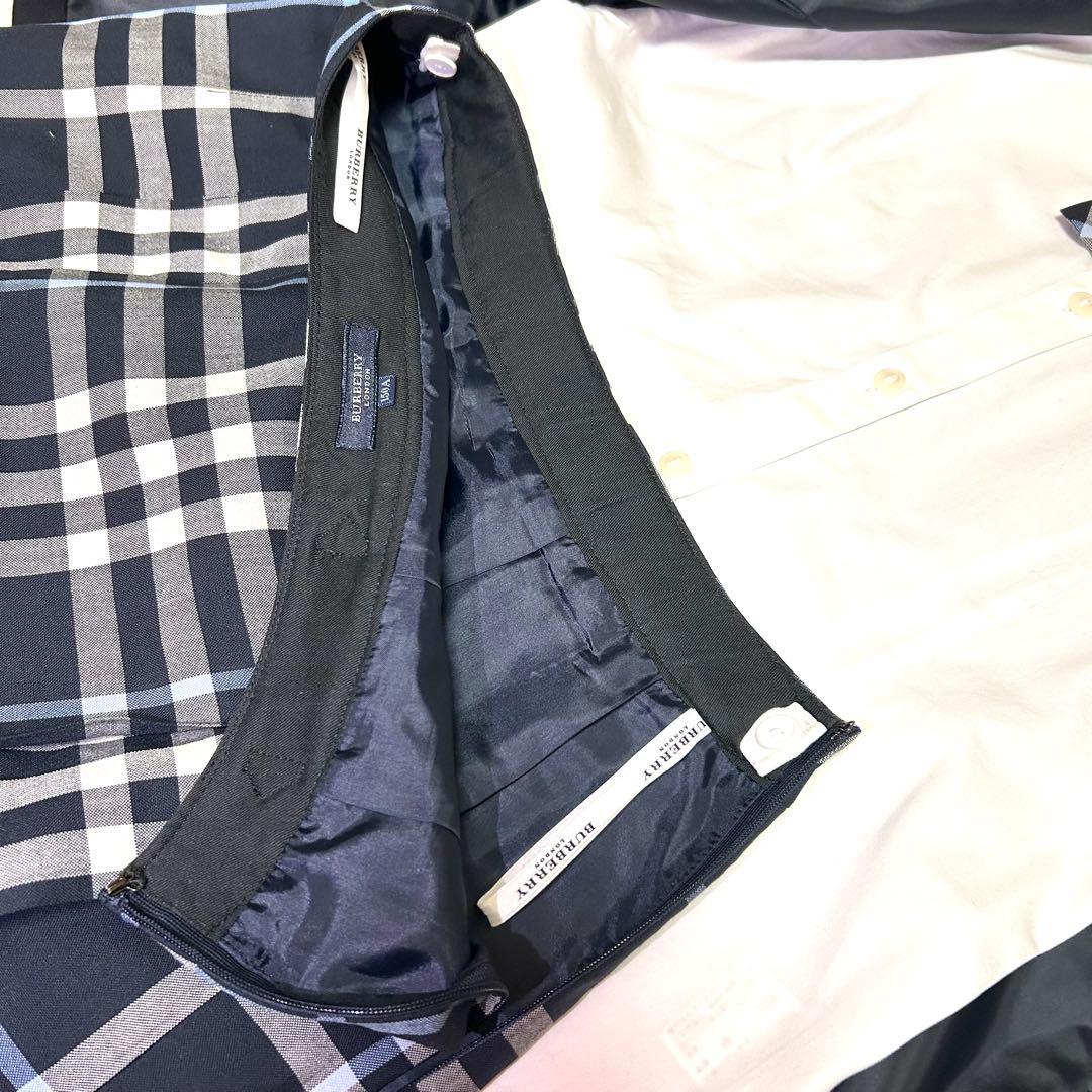 美品 バーバリー卒服4点セット（ブレザー・スカート・ブラウス・リボン）150cm