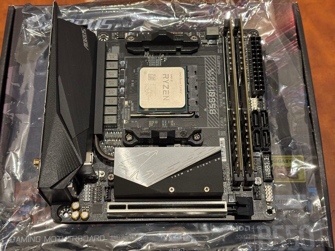 【3点セット】Ryzen 7 5700X、miniitx マザー 、メモリー