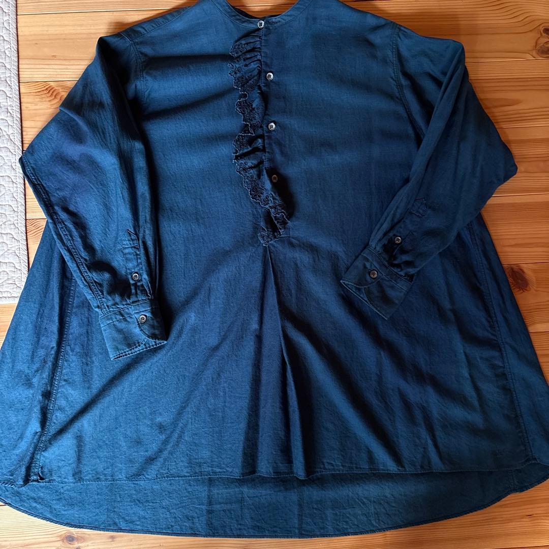 45r インディゴ染めチュニック