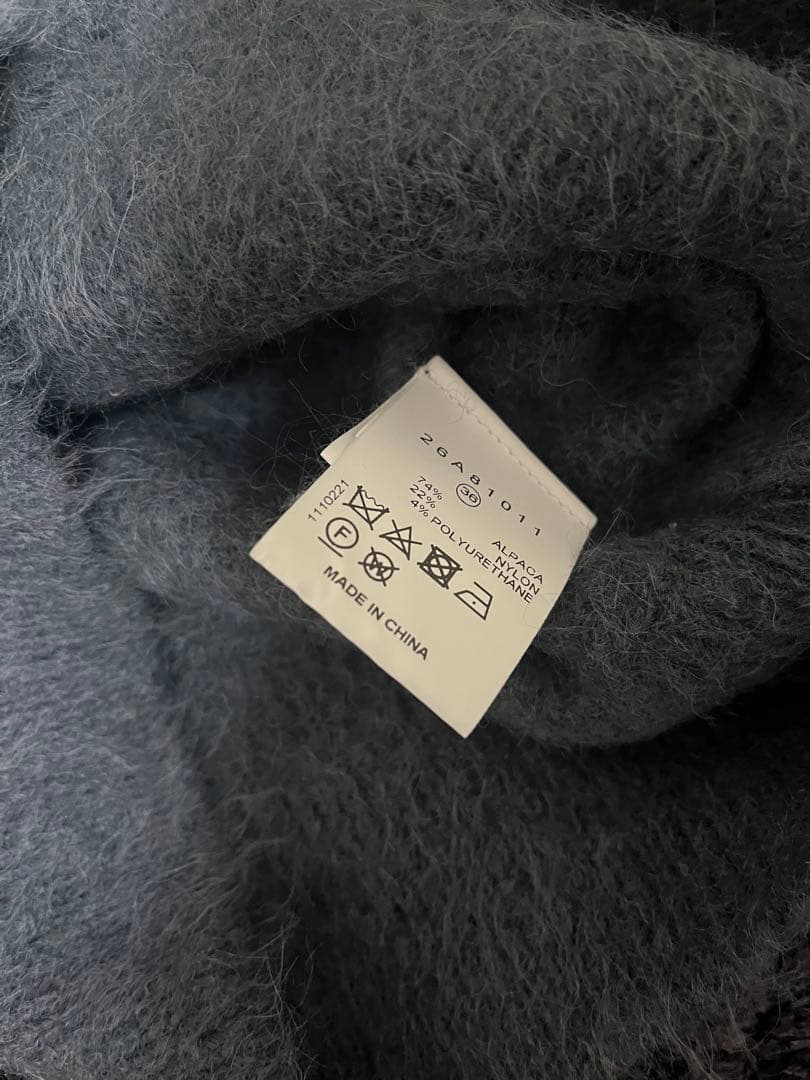 IRENE アイレネ Eyelet Alpaca Shaggy Cardigan