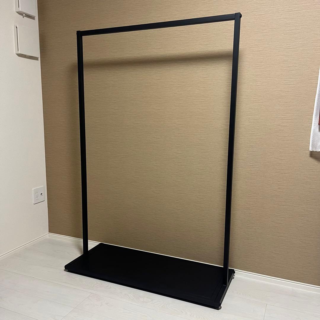 ハンガーラック アイアン 服 収納 シンプル 什器 黒