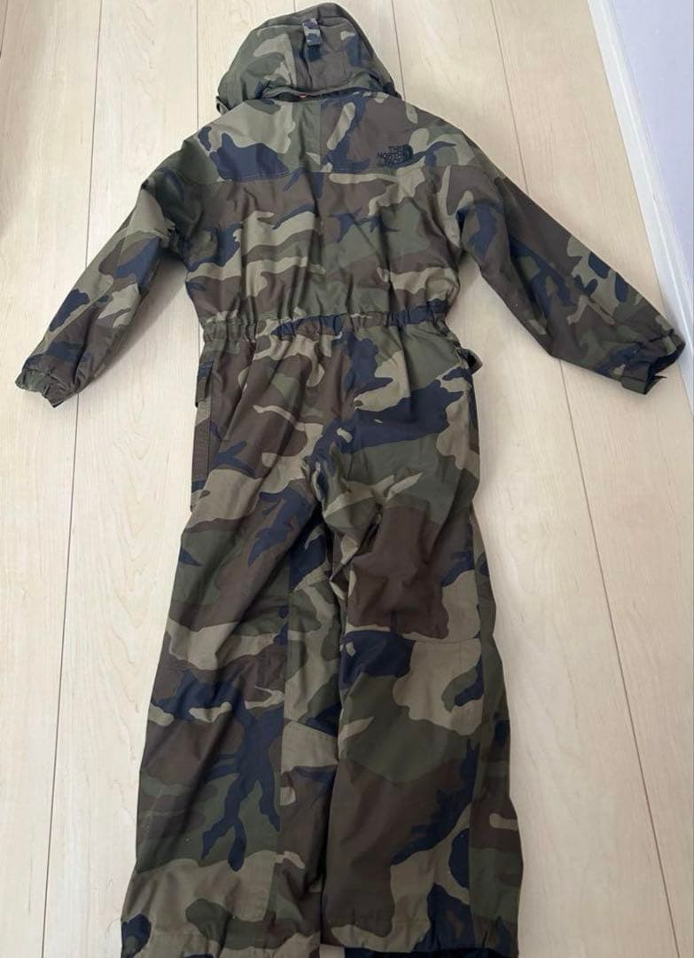 THE NORTH FACE 迷彩オーバーオール　スキーウェア　スノーボード
