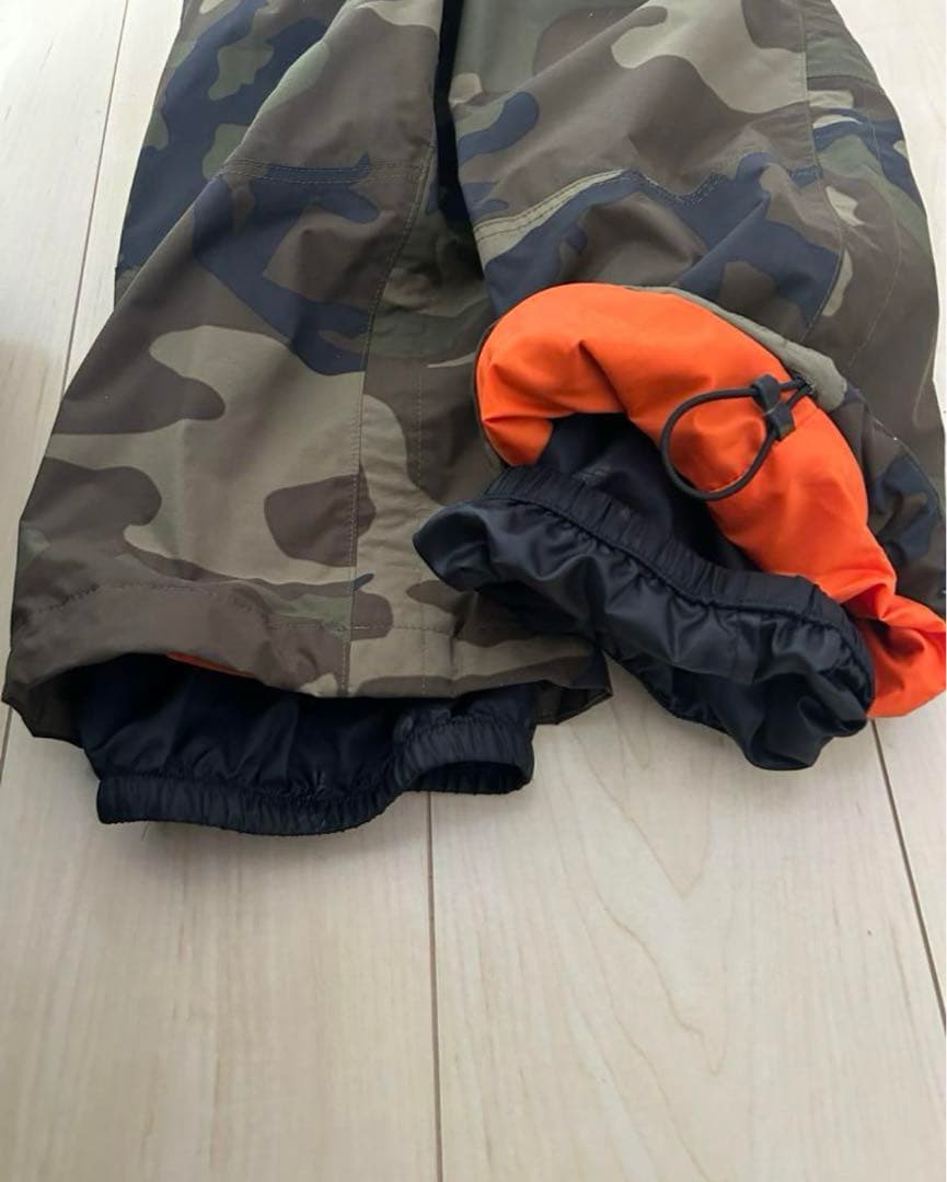 THE NORTH FACE 迷彩オーバーオール　スキーウェア　スノーボード