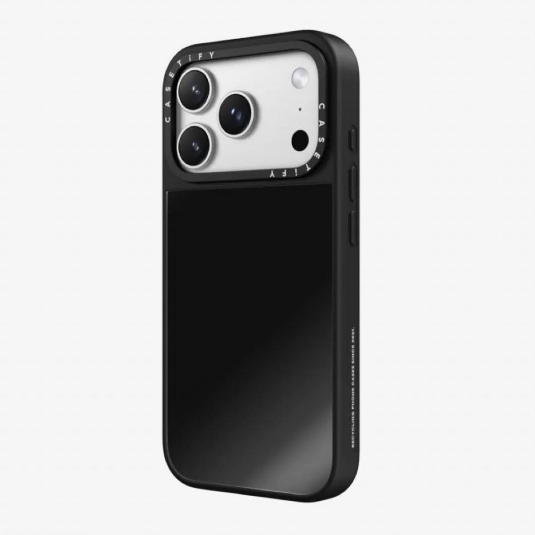 CASETiFY iPhone17promax ミラーケース ブラックバンパー