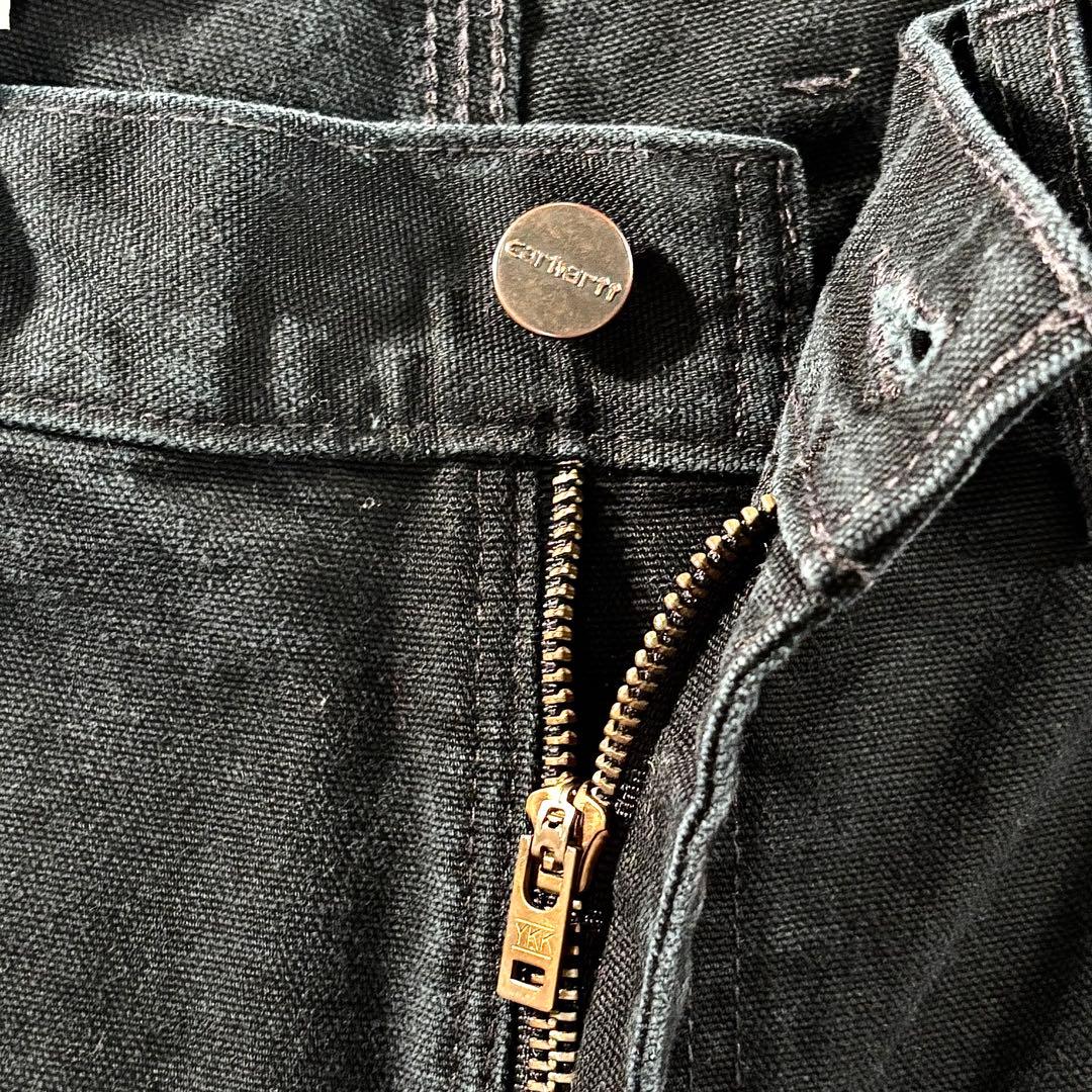 超スペシャル 状態◎ ブラックフェード ダック地 厚手 ゆるだぼ 一点物 美品