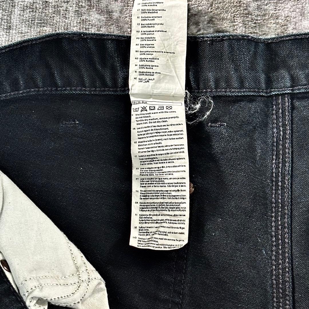 超スペシャル 状態◎ ブラックフェード ダック地 厚手 ゆるだぼ 一点物 美品