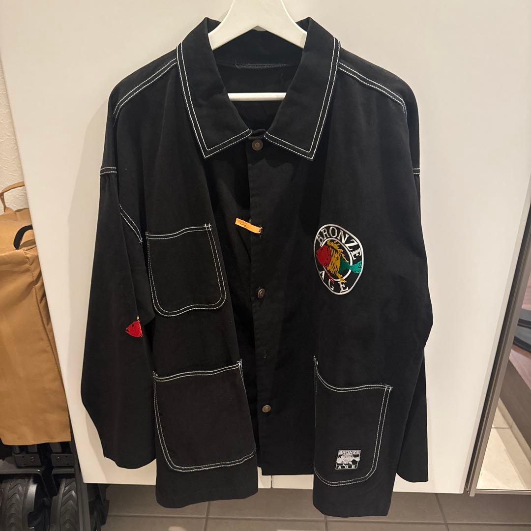 BRONZE AGE ブラックカバーオール　ヴィンテージ　古着　90s