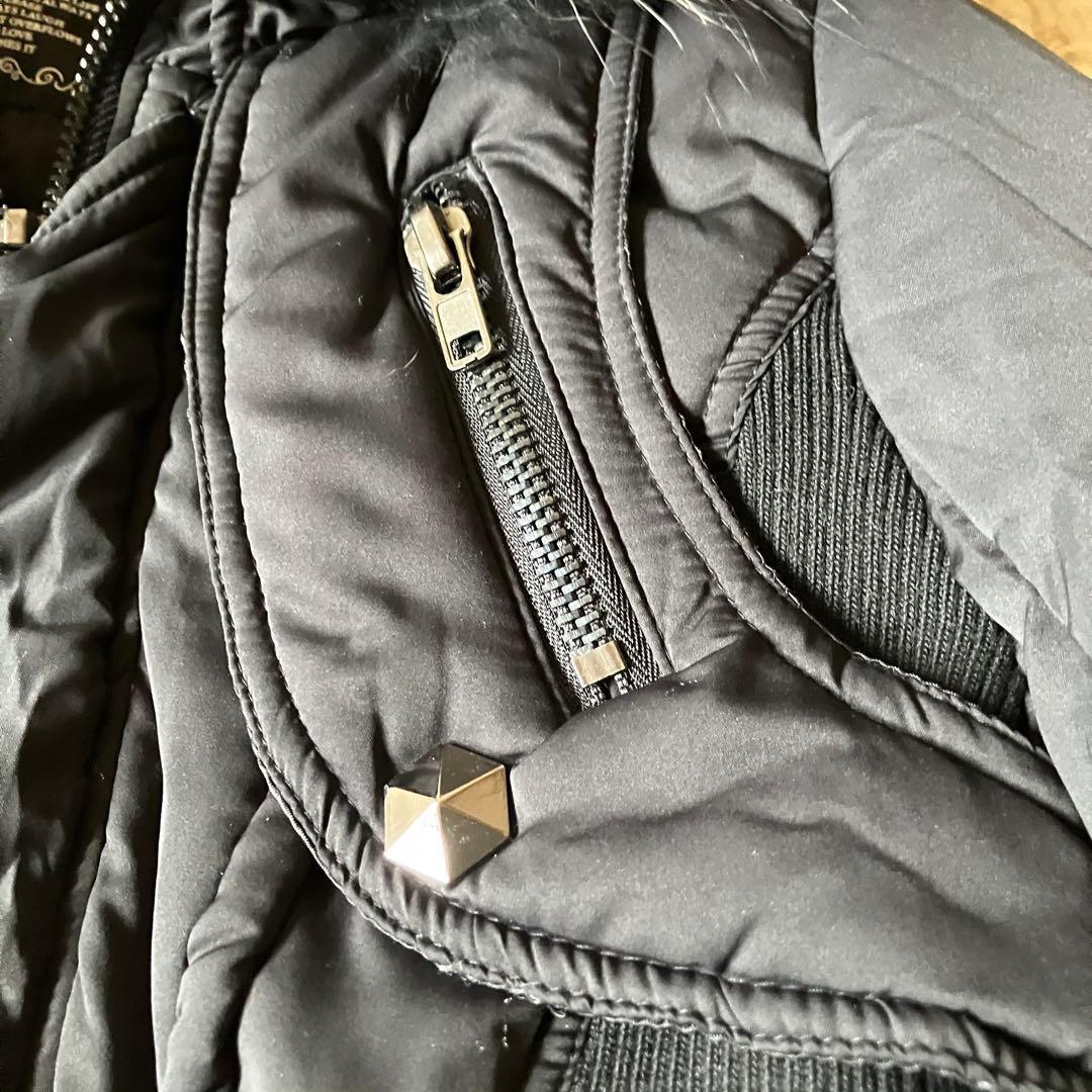 Y2K90s00sarchiveファーギミックモッズコート平成ギャルb-girl