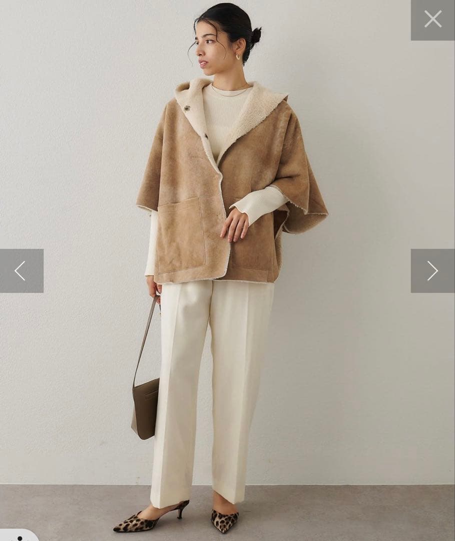 2025ウィムガゼット サキソニーウールパンツ F エクリュ