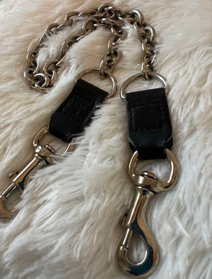 GUCCI ウォレットチェーン シルバー【美品】