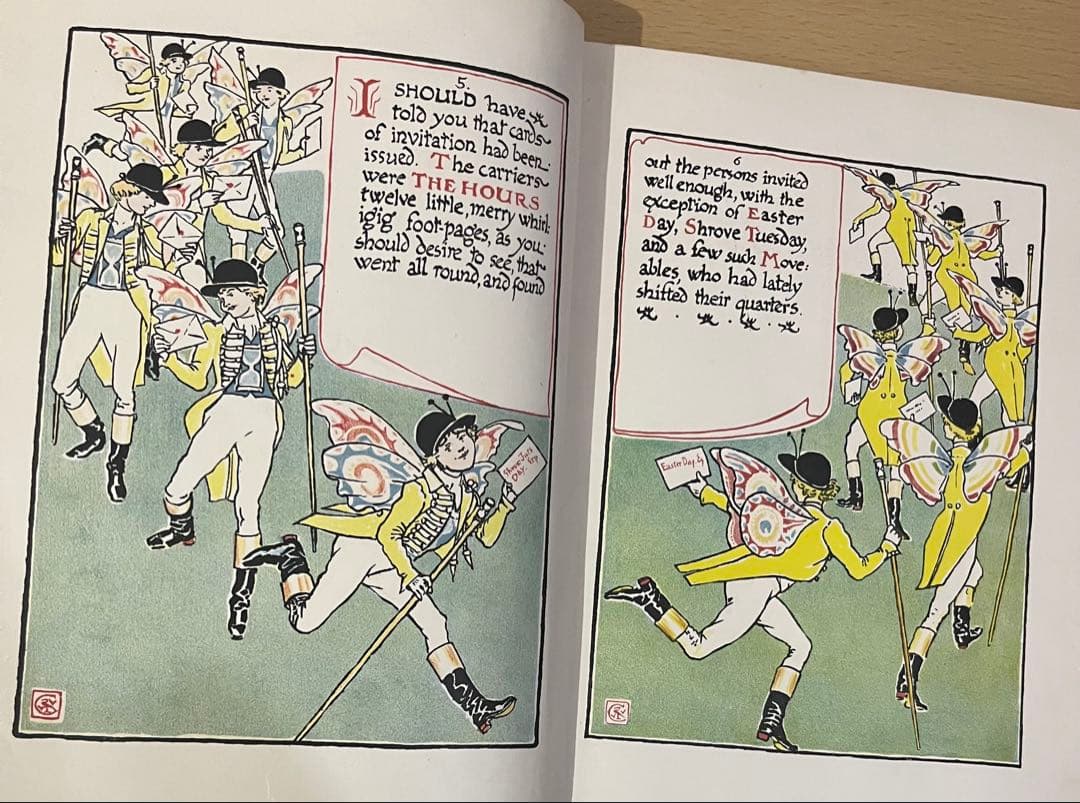 SALE! No415希少 アンティーク 古書 洋書 絵本 ウォルター・クレイン