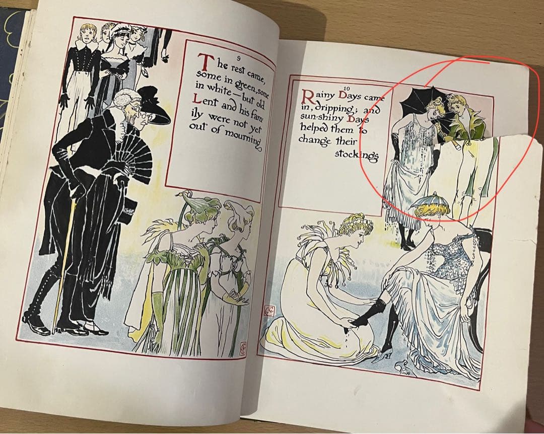 SALE! No415希少 アンティーク 古書 洋書 絵本 ウォルター・クレイン