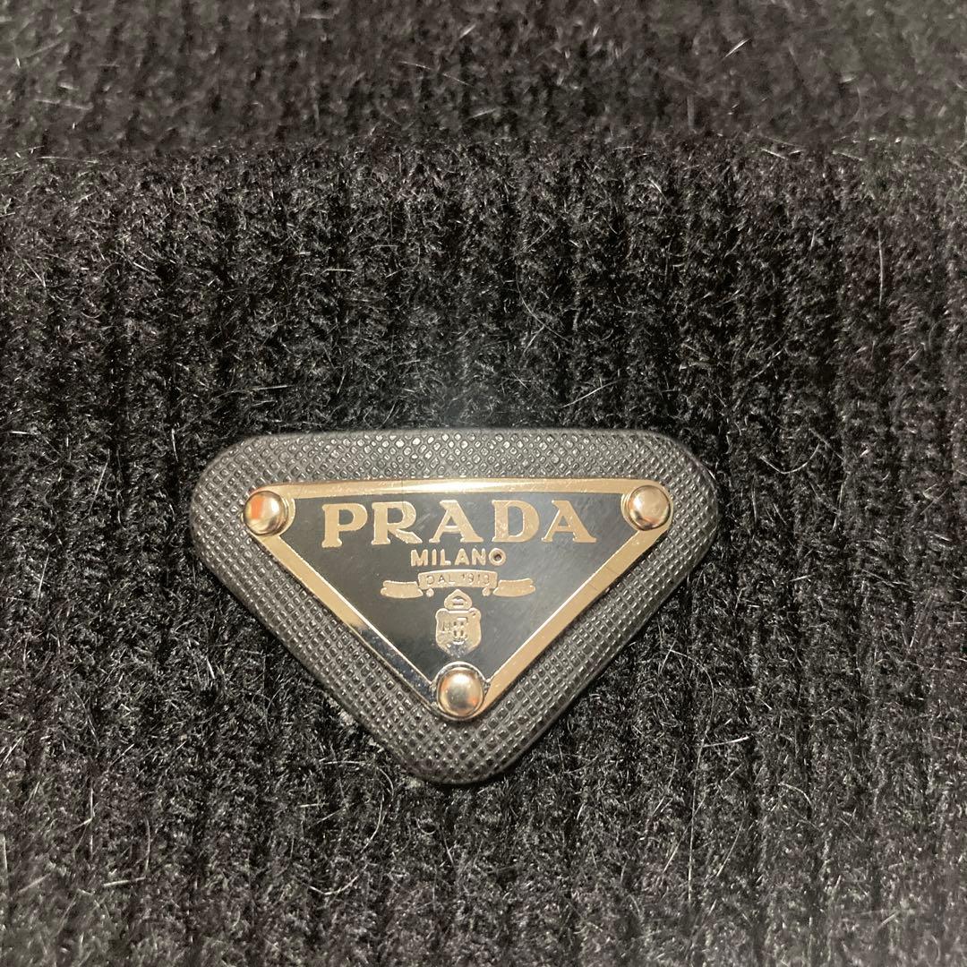 7*7様 PRADA ブラック ニット帽