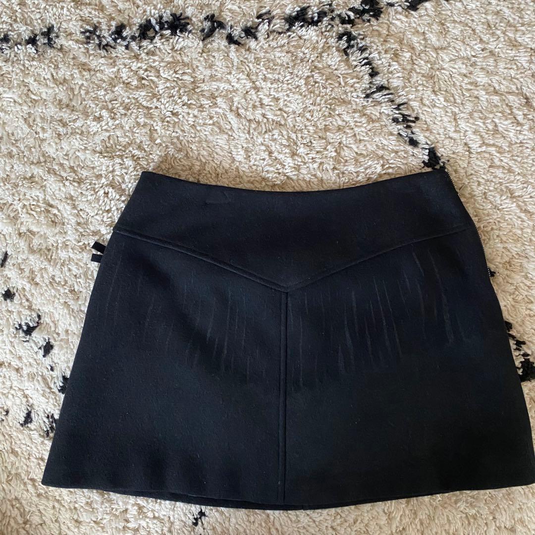 Maison Margiela メゾンマルジェラ　ニットフリンジスカート　42号