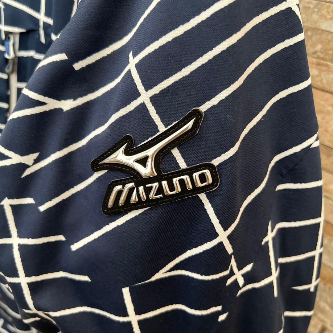 mizuno スキーウェア 上下 Mサイズ メンズ 紺 ネイビー スノーウェア