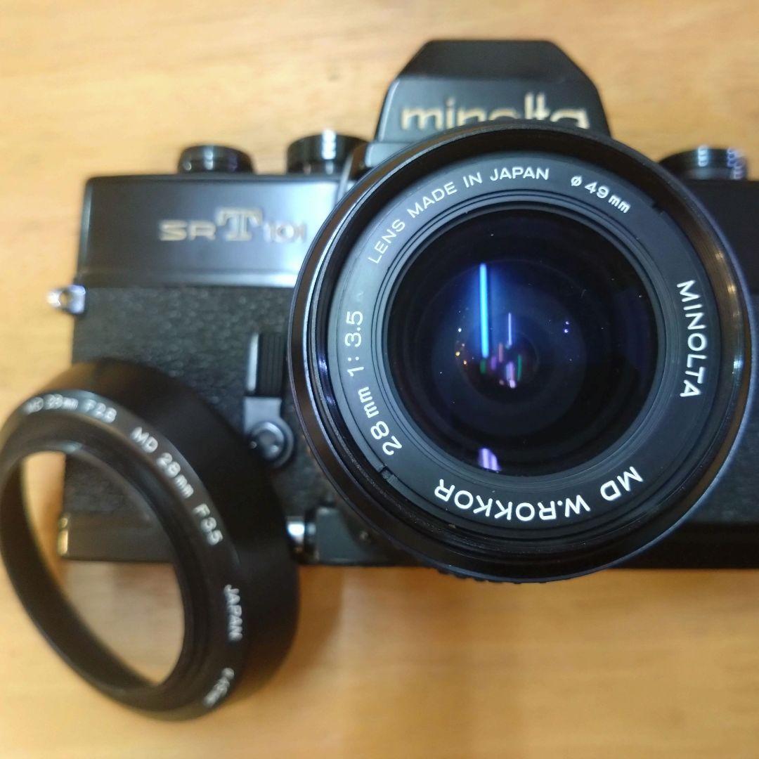 Minolta SR-T 101 一眼レフカメラ 28mmレンズ付き