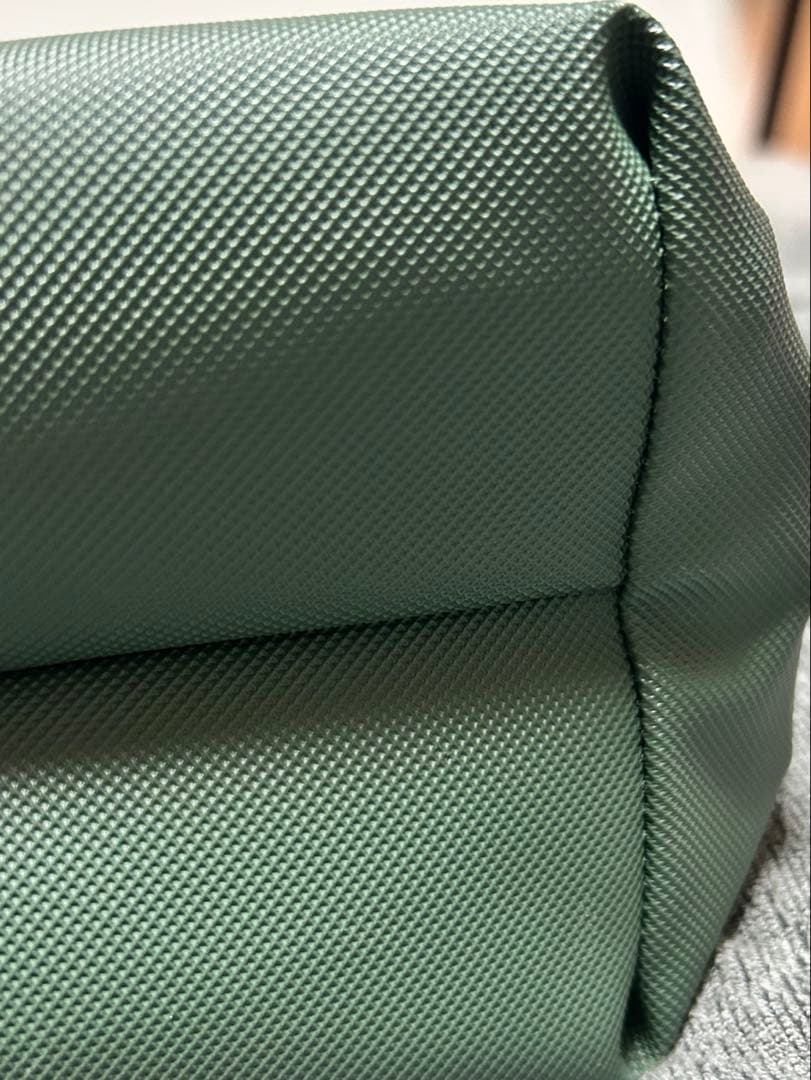 LACOSTE グリーン プチピケ ラージ トートバッグ