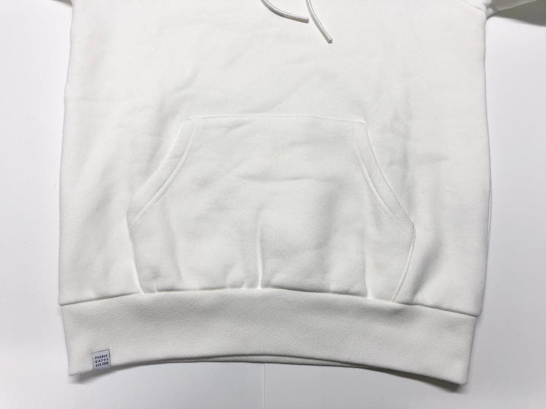 ○★新品未使用　PEARLY GATES　裏起毛パーカー　0　ホワイト